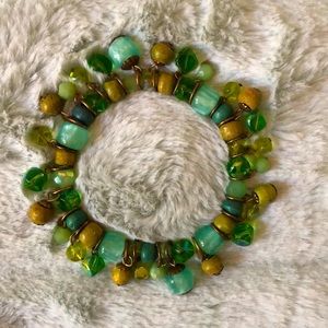 ❇️ $5 add-on | Stretchy blue-green bead bracelet
